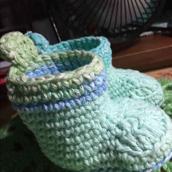 Crocheted Baby Booties - Picture 3 of 3